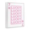 Stupell Industries Lucky Seven of Diamonds Framed Giclee Wall Art Design by Angela Nickeas